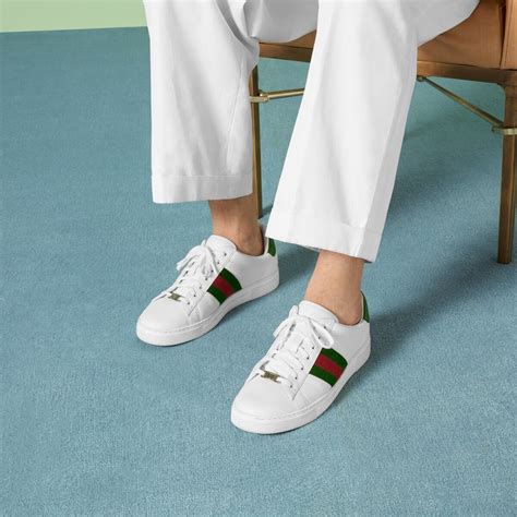 gucci ace sneaker damen sale|gucci ace sneakers with fur.